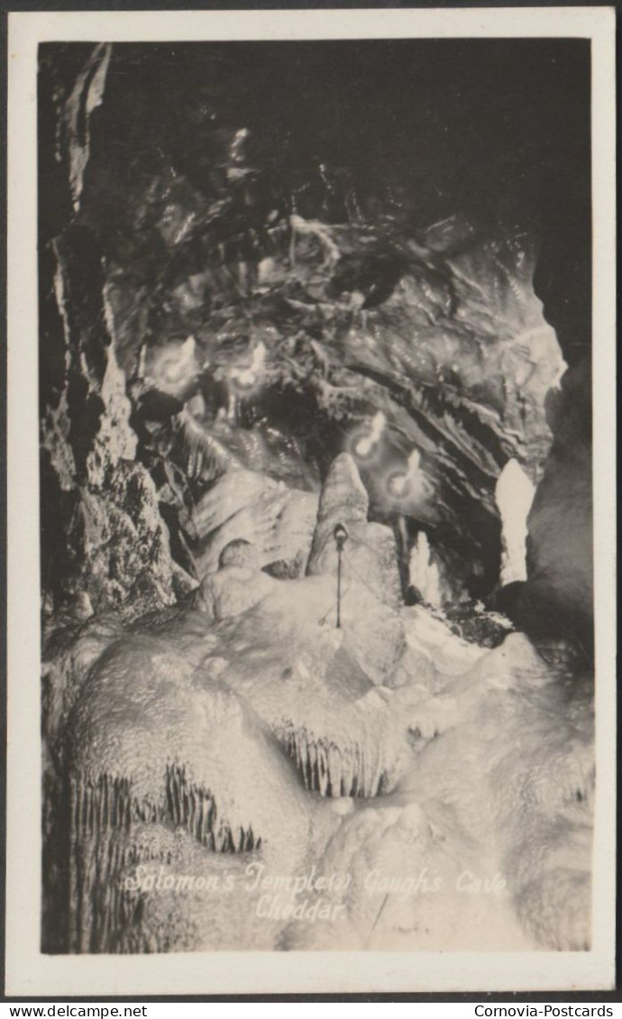 Solomon's Temple, Gough's Cave, Cheddar, Somerset, C.1920 - RP Postcard - Cheddar