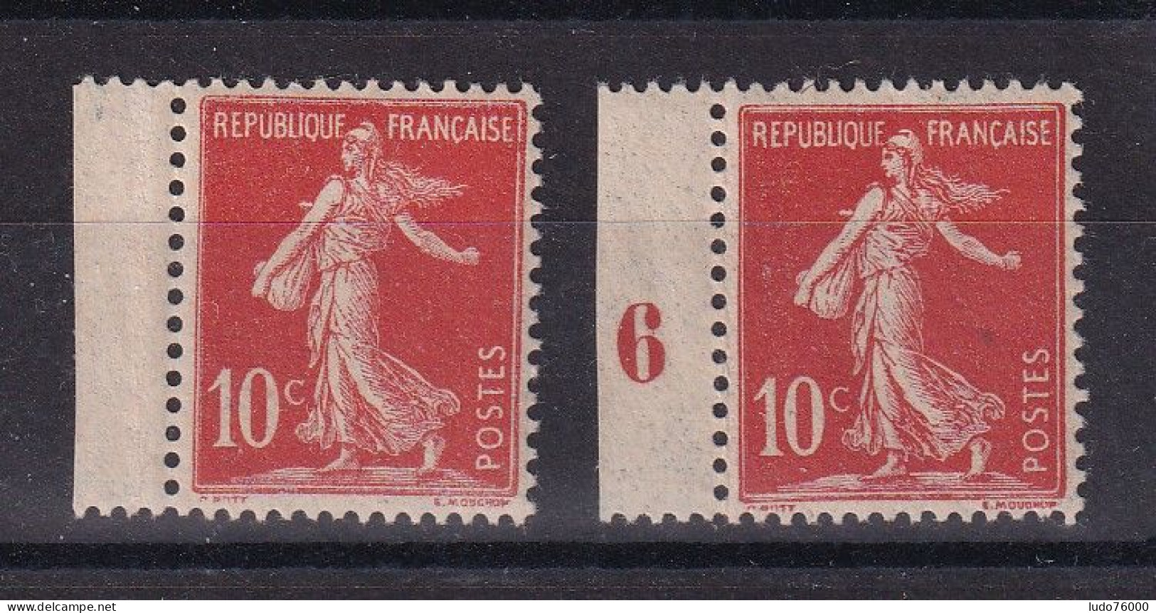 D 777 / LOT N° 134 ROUGE ET ROUGE CLAIR NEUF** COTE 12.50€ - Collections