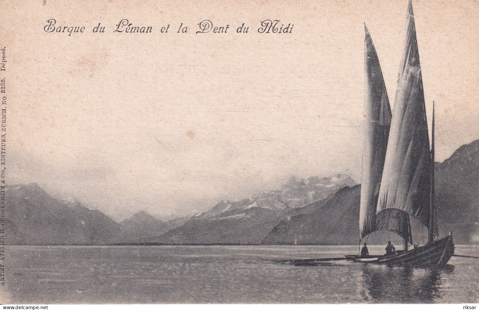 SUISSE(LEMAN) BATEAU A VOILE - Andere & Zonder Classificatie