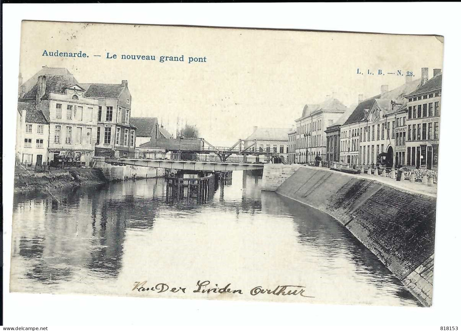 Oudenaarde  Audenarde - Le Nouveau Grand Pont 1908 - Oudenaarde