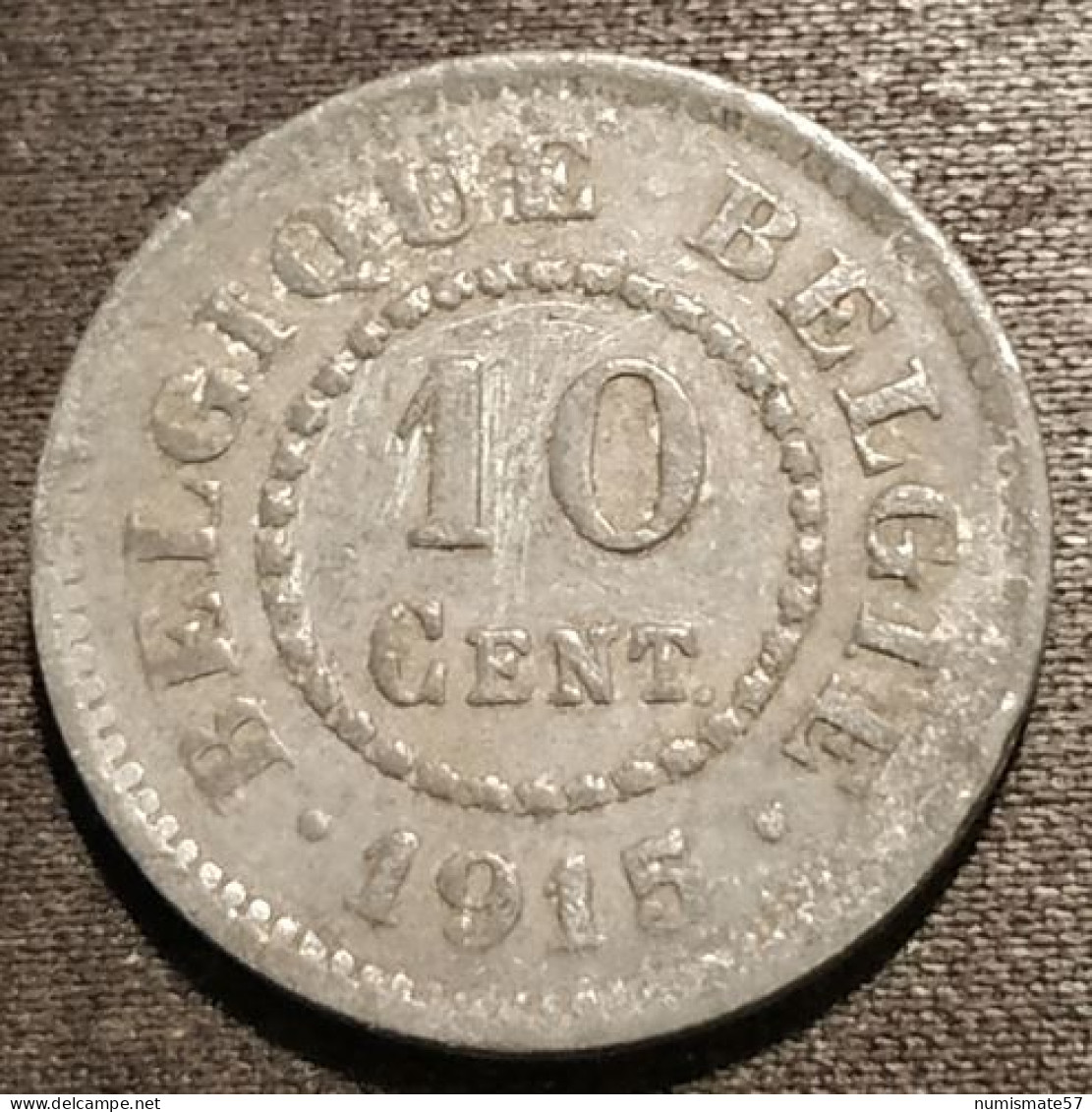 BELGIQUE - BELGIUM - 10 CENTIMES 1915 - Albert Ier - Occupation - ( BELGIQUE - BELGIE ) - KM 81 - 10 Cent