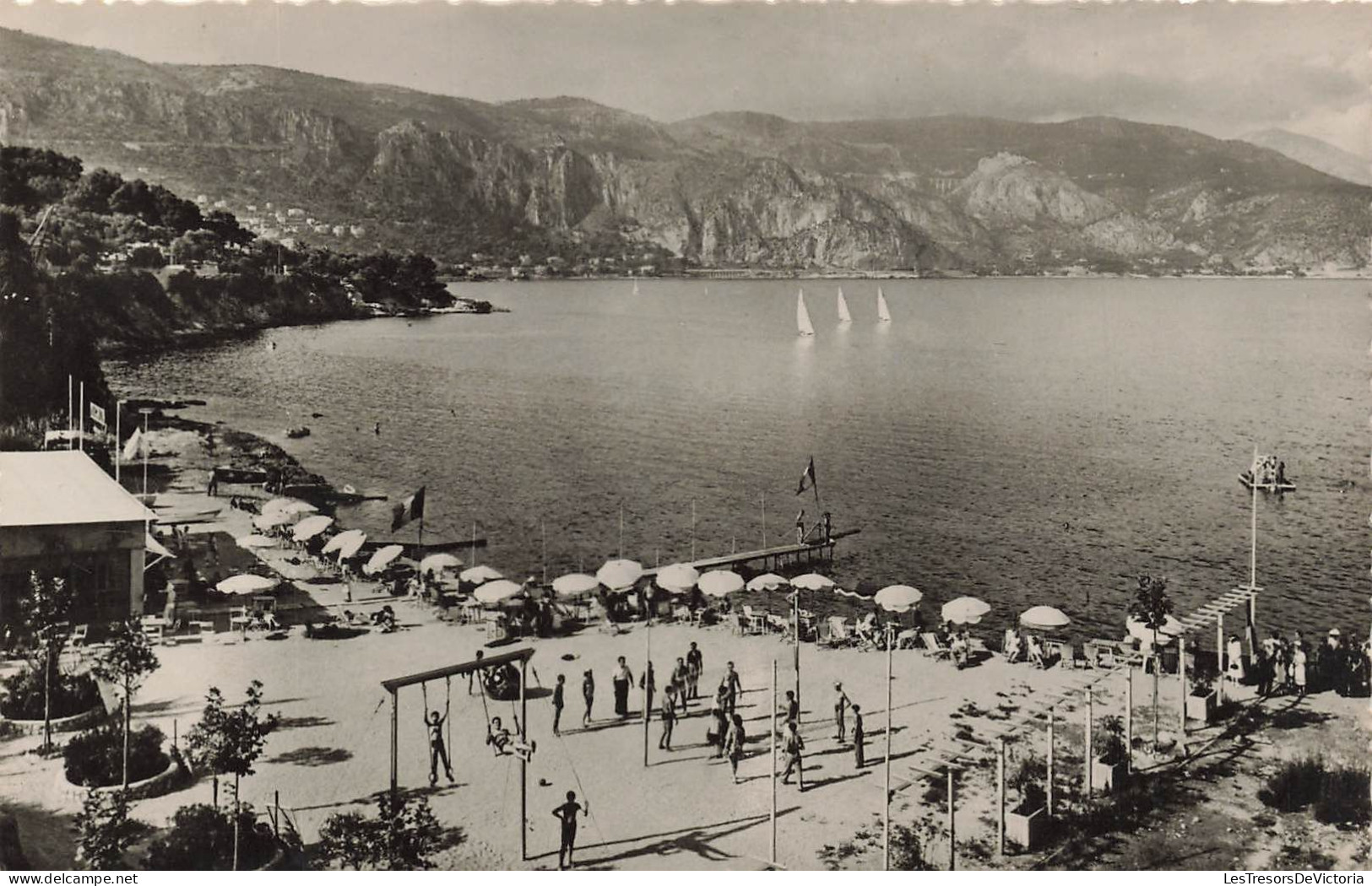 FRANCE - St Jean Cap Ferrat - Vue Générale De La Plage - Animé - Vue Au Loin De La Mer - Carte Postale Ancienne - Saint-Jean-Cap-Ferrat