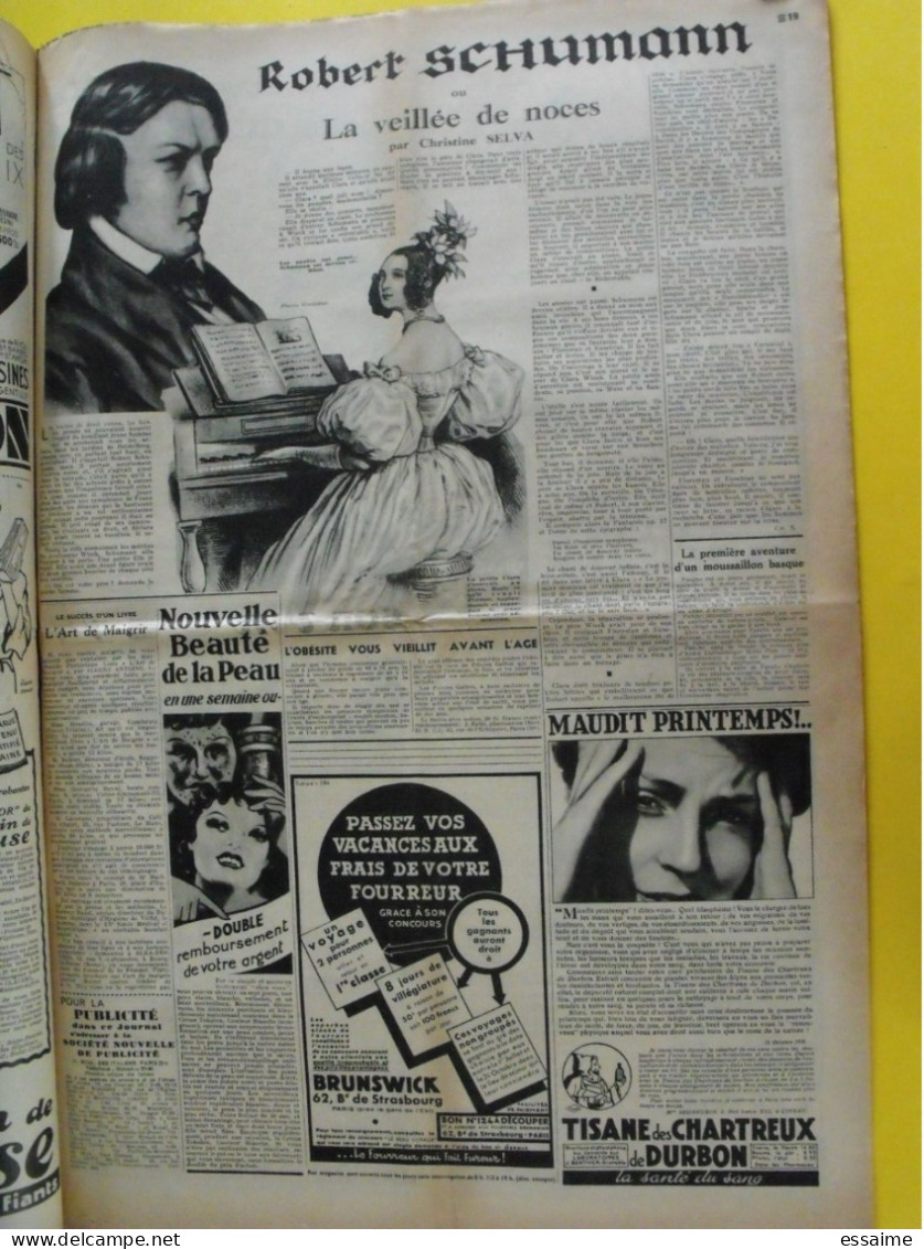 6 n° de Le journal de la femme de 1936. revue féminine. Espagne ligue des femmes raymonde Machard charlot rhénanie chine