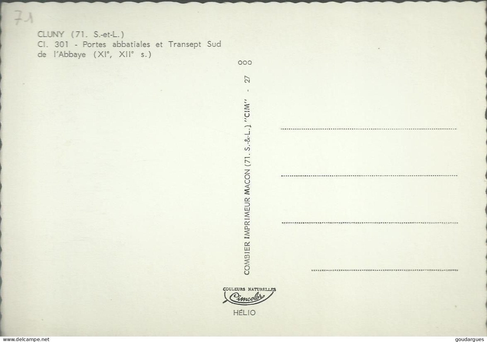 Cluny - Portes Abbatiales Et Transept Sud De L'Abbaye (XIe, XIIe S.) - (P) - Macon