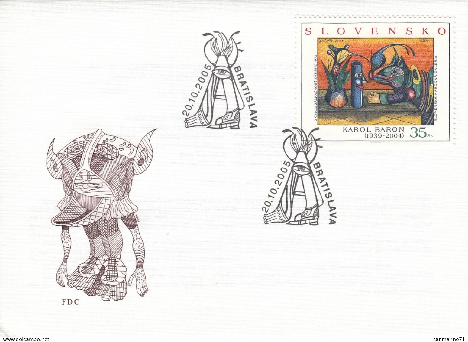 FDC SLOVAKIA 524 - FDC