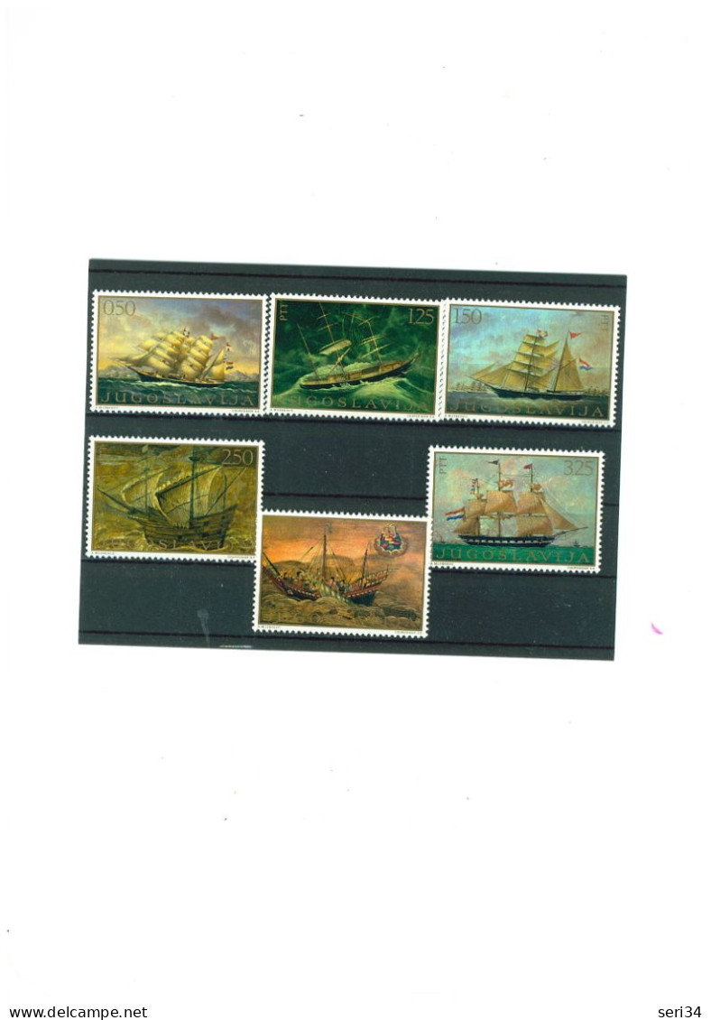 YOUGOSLAVIE : Bateaux :Y&T : 1230 à  1235 ** - Unused Stamps