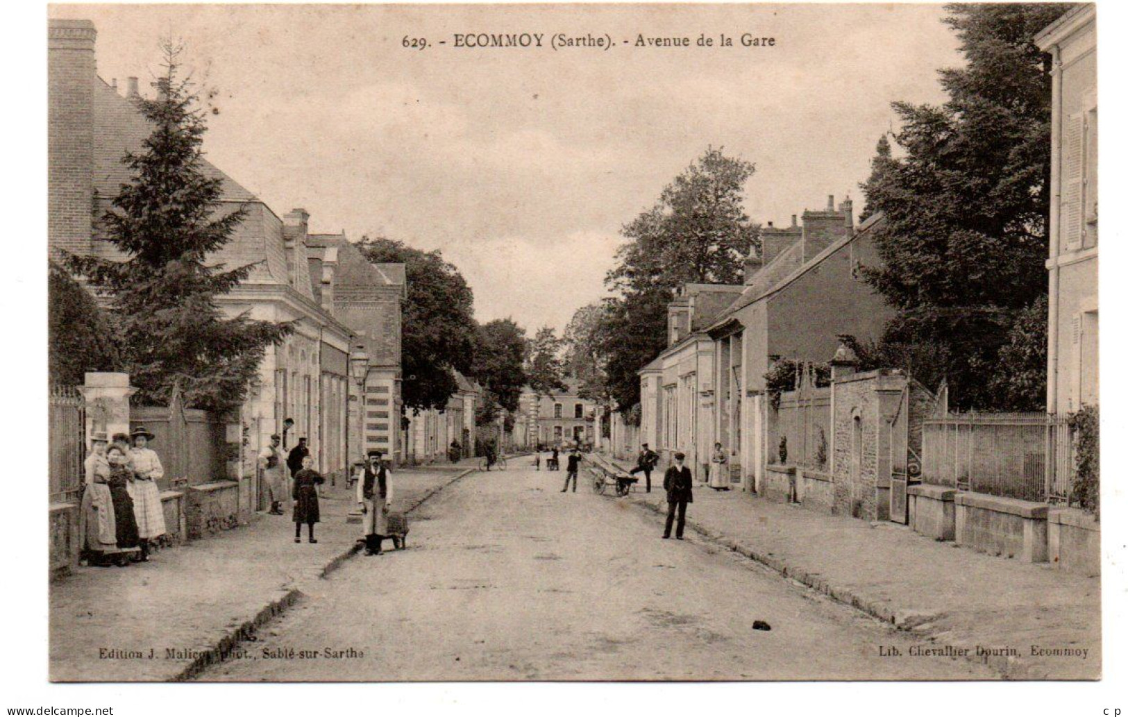 Ecommoy - Avenue De La Gare  - CPA °J - Ecommoy