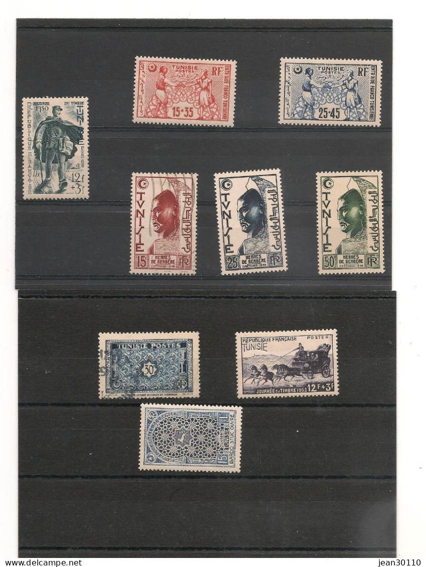 TUNISIE ANNÉE 1950/52 LOT DE TIMBRES* Et Oblitérés Cote: 1630,00 € - Nuovi