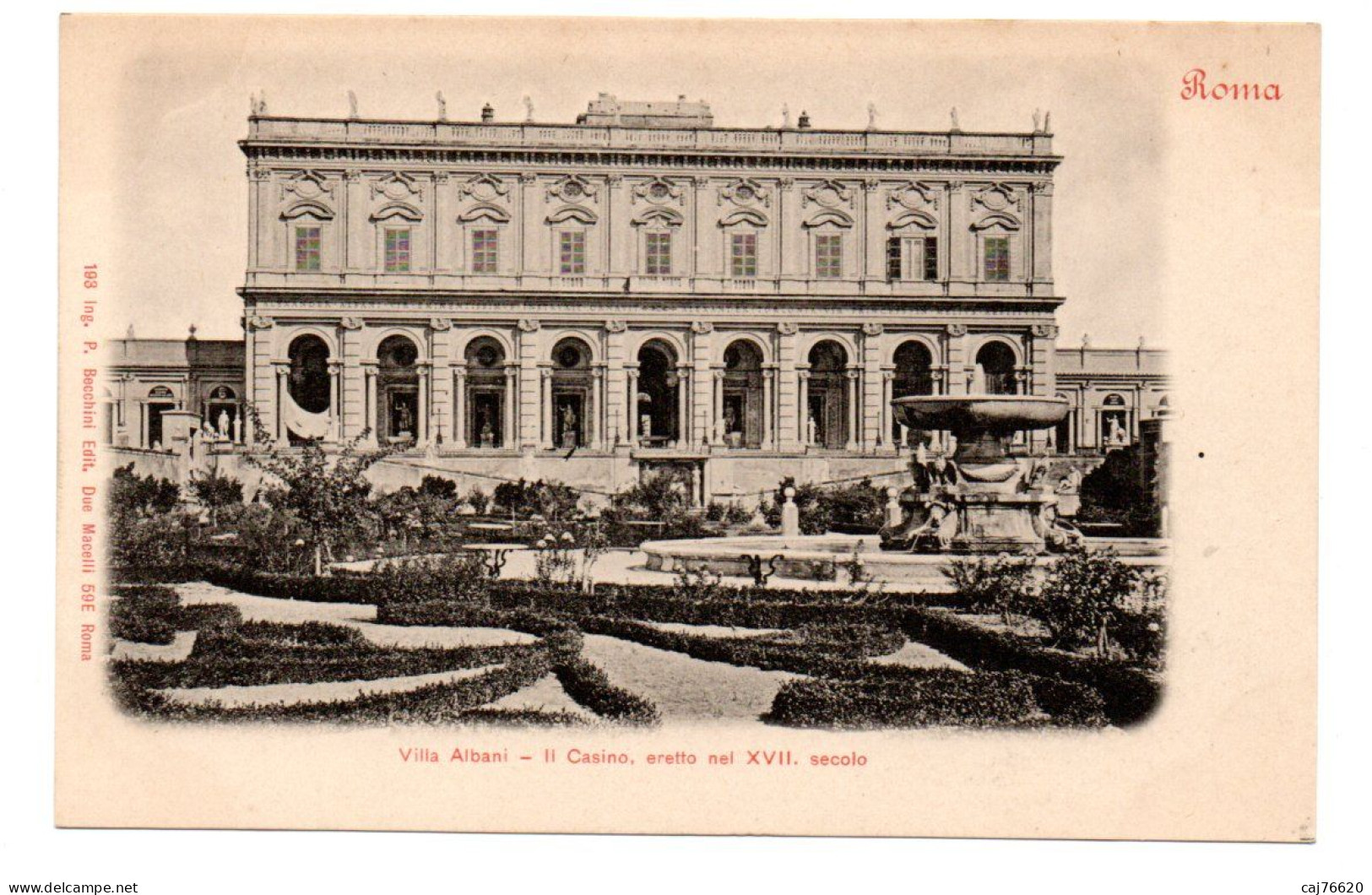 Rome ,roma , Villa Albani , Csino ,eretto Nel XVII. Secolo - Andere Monumente & Gebäude