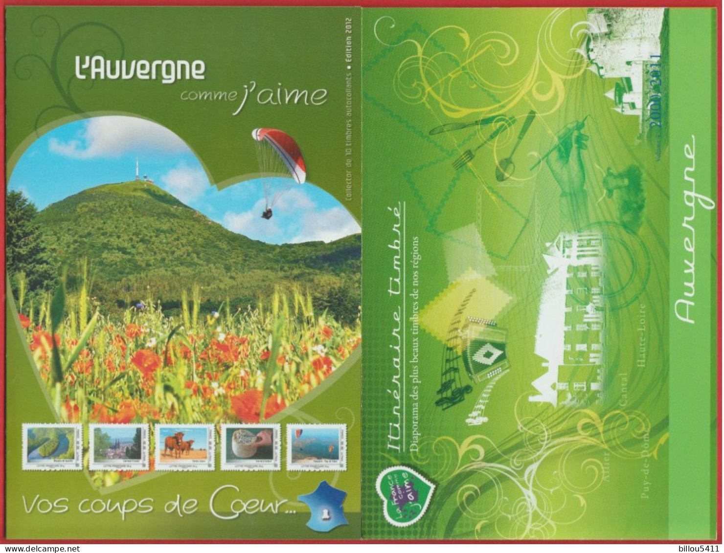 France 2012**Collector  " L'Auvergne Comme J'aime  " - Collectors