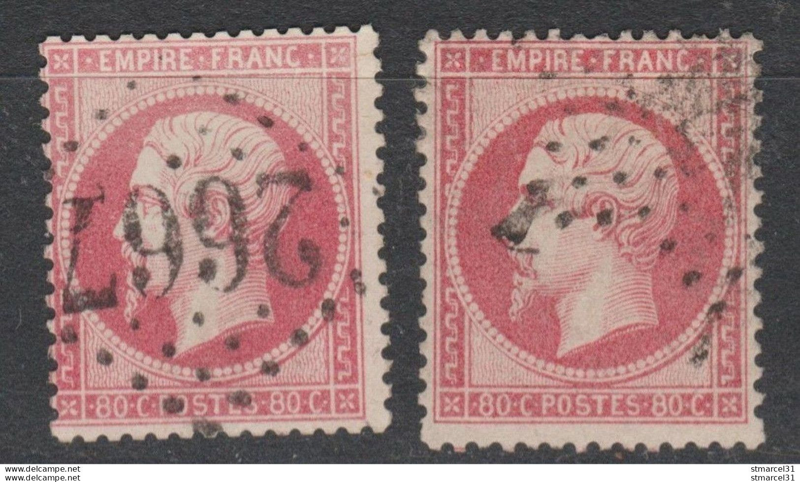 TBE/ LUXE 2  Nuances N°24 Cote 130€ - 1862 Napoleon III