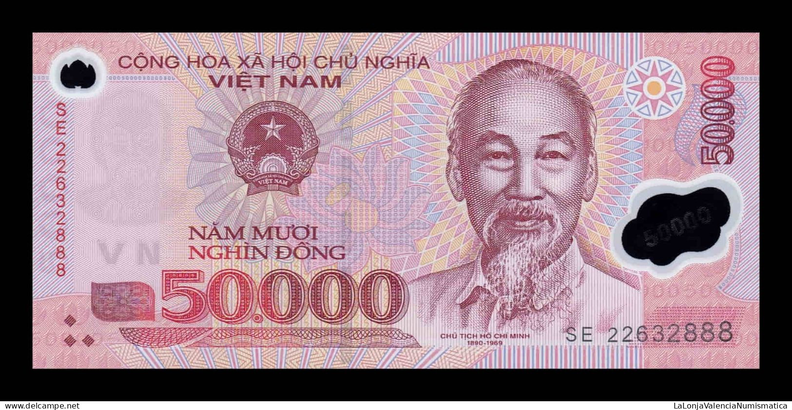 Vietnam 50000 Dong 2022 Pick 121p Polymer Sc Unc - Vietnam