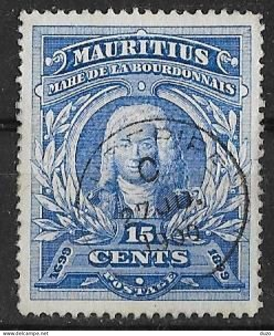 Afrique - Mauritius 1899 - Mahé De La Bourdonnais YT N° 98 (o) Cote 5.50 Euros - Maurice (1968-...)