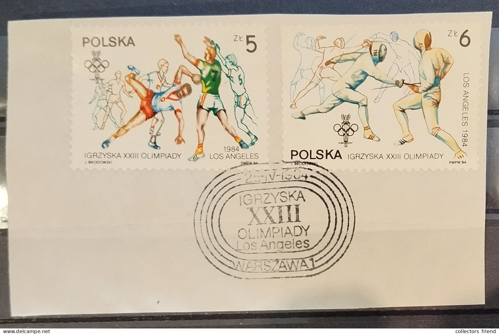 Pologne Poland Polen - Olympia Olimpiques Olympic Games -  Los Angeles'84 - 2 Stamps - Special Stamp - Sommer 1984: Los Angeles