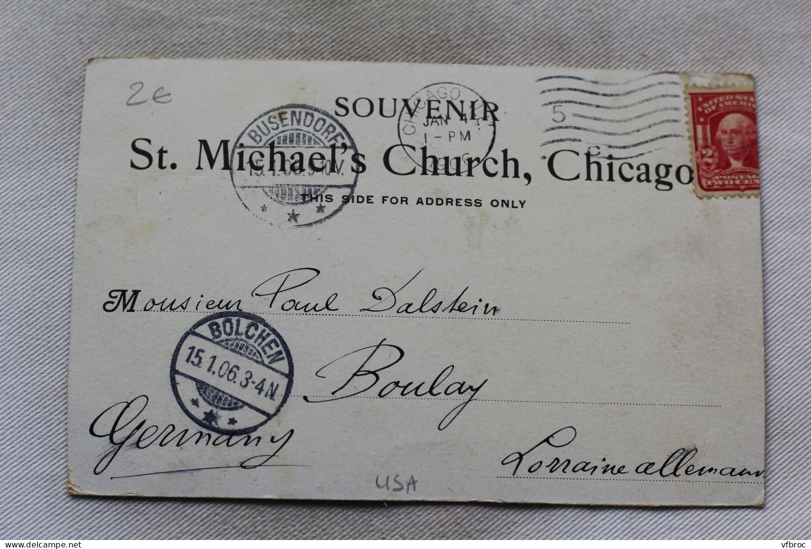 Cpa 1906, Chicago, Saint Michaels Chruch, USA, Etats Unis - Chicago