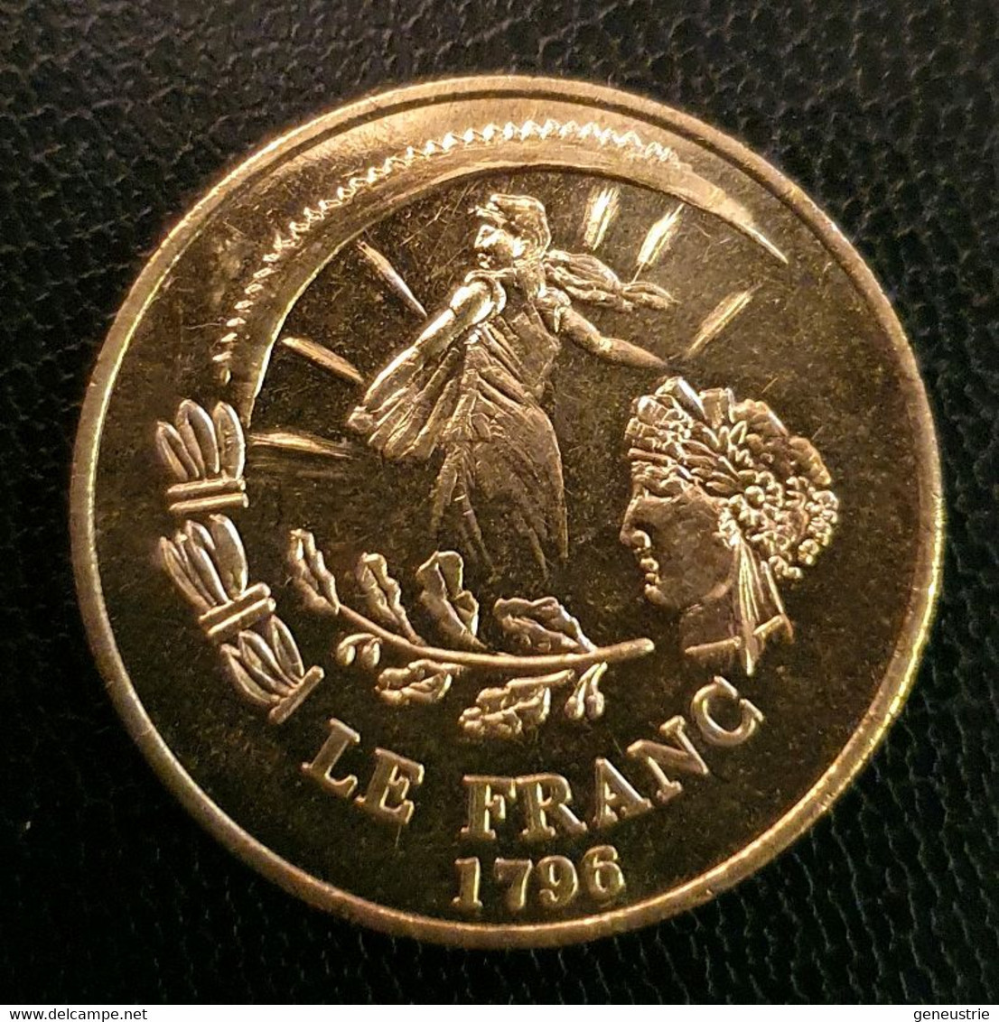 Monnaie Jeton "1 Franc 1796 Semeuse - Cérès / L'euro 2002 Europe" Monnaie De Paris - Euros Of The Cities