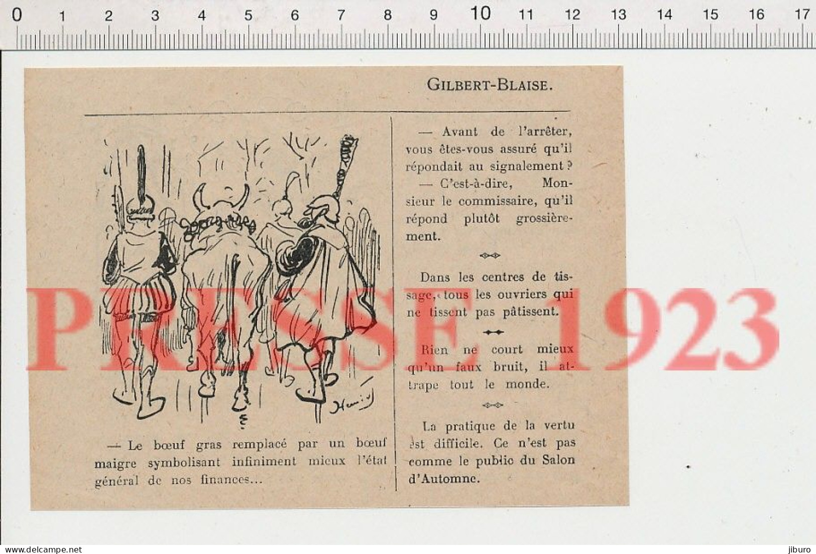 2 Vues Humour 1923 Boeuf Gras Boeuf Maigre Finances Etat Français France + Bois Vert Fumée Sans Feu Cheminée - Sin Clasificación