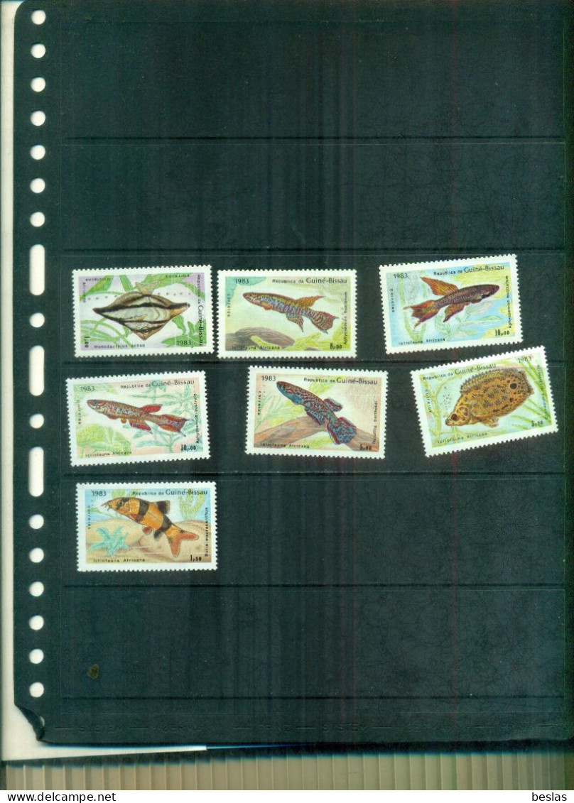 GUINEA BISSAU POISSONS 7 VAL NEUFS A PARTIR DE 1.10 EUROS - Guinea-Bissau