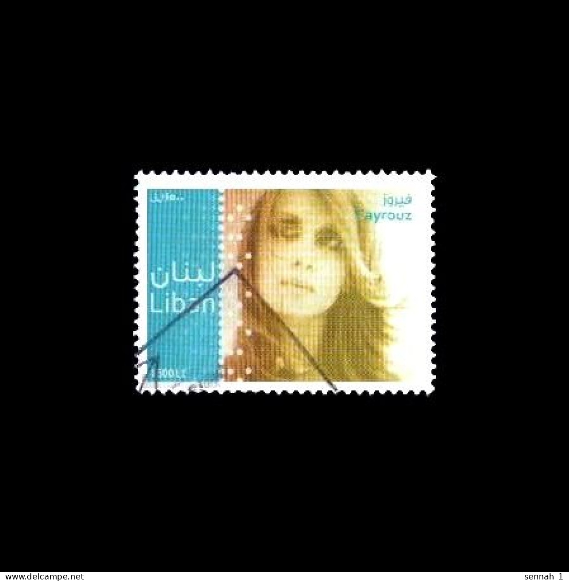 Libanon / Lebanon / Liban: 'Fairuz [Nuhād Ḥaddād], Sängerin, 2011' / 'Singer – Comédienne', Mi 1533; Yv 482; SG 1513 Oo - Líbano