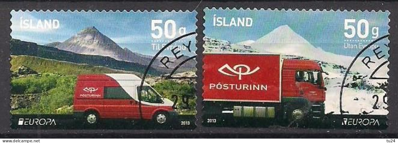 Island  (2013)  Mi.Nr.  1394 D + 1395 D  Gest. / Used  (12hg05)  EUROPA / MH / From Booklet - Gebraucht