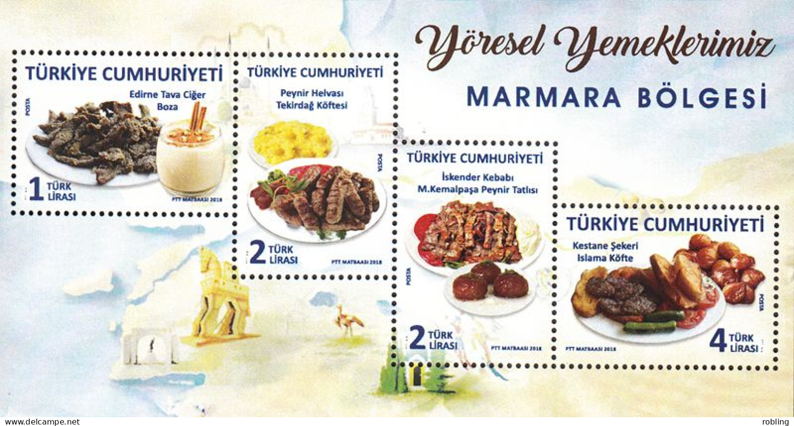 Turkey 2018 Lighthouses N4903.8 Kizkulesi Michel BL 181 - Faros