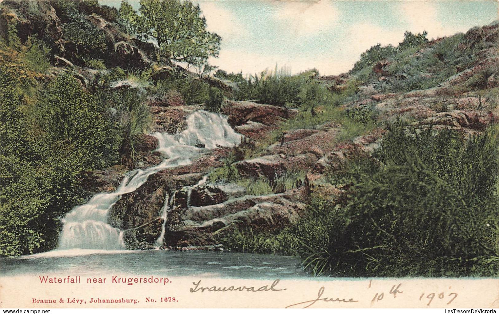 AFRIQUE DU SUD - Krugersdorp - Waterfall - Carte Postale Ancienne - Zuid-Afrika