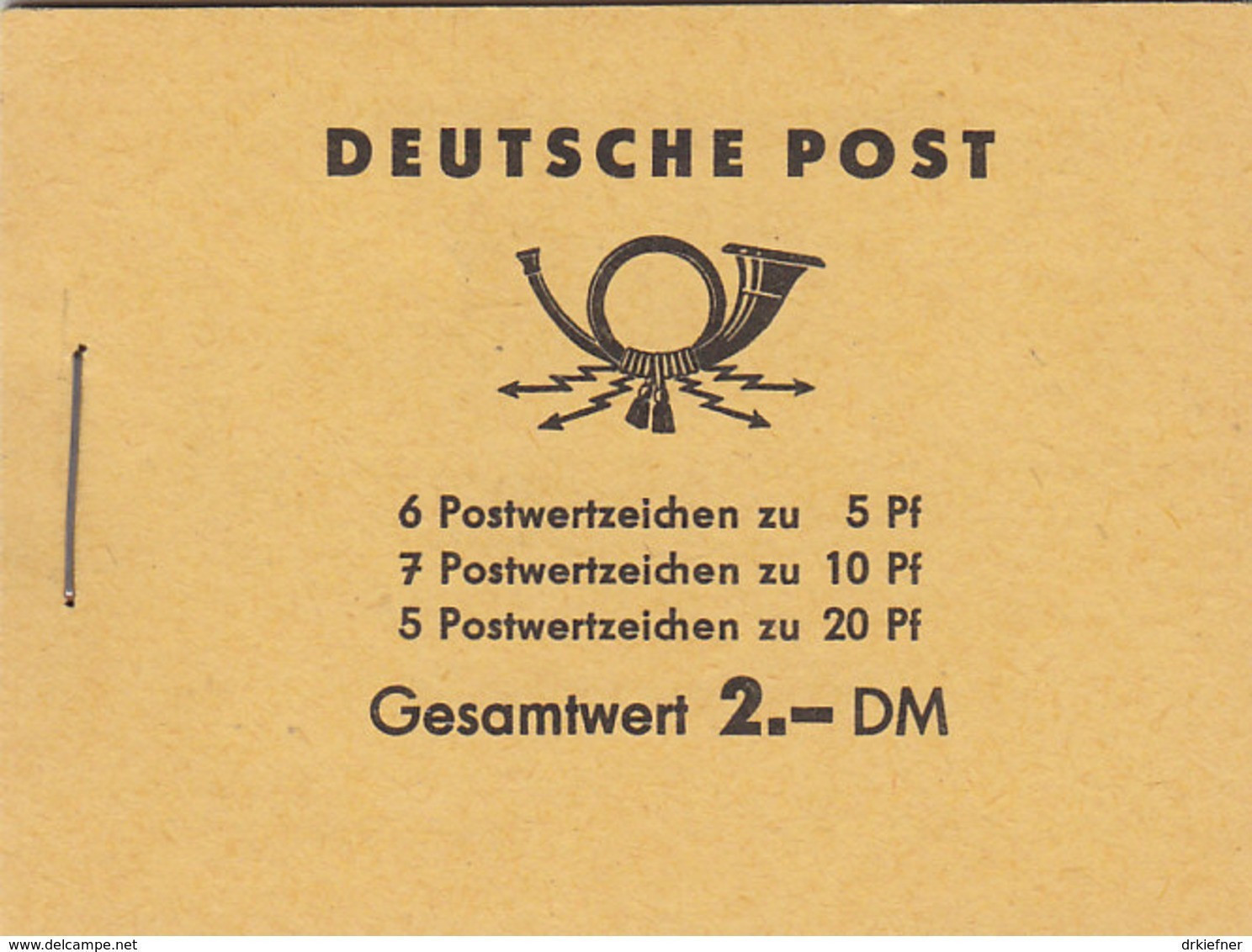 DDR  MH 3 B I, Postfrisch **, Fünfjahresplan 1960 - Booklets