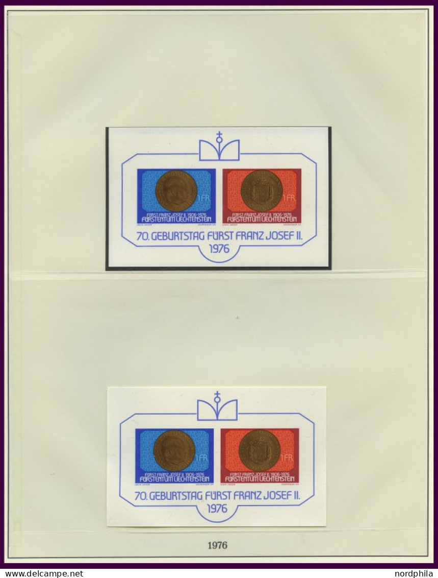 SAMMLUNGEN, LOTS **, Komplette Postfrische Sammlung Liechtenstein Von 1972-92 Im Lindner Falzlosalbum, Prachterhaltung - Verzamelingen