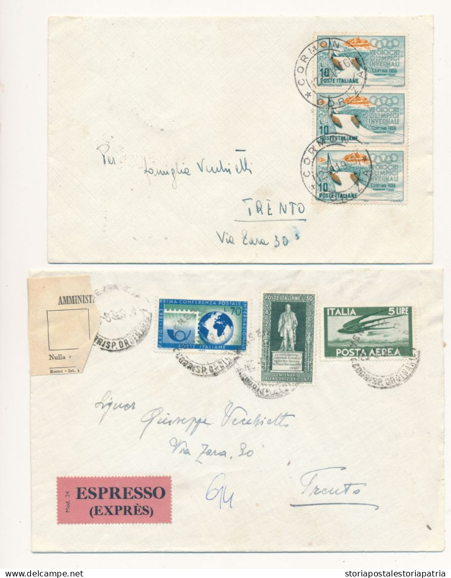 REPUBBLICA ITALIANA LOTTO DI 31 LETTERE CON COMMEMORATIVI DEL PERIODO - 1961-70: Marcophilie