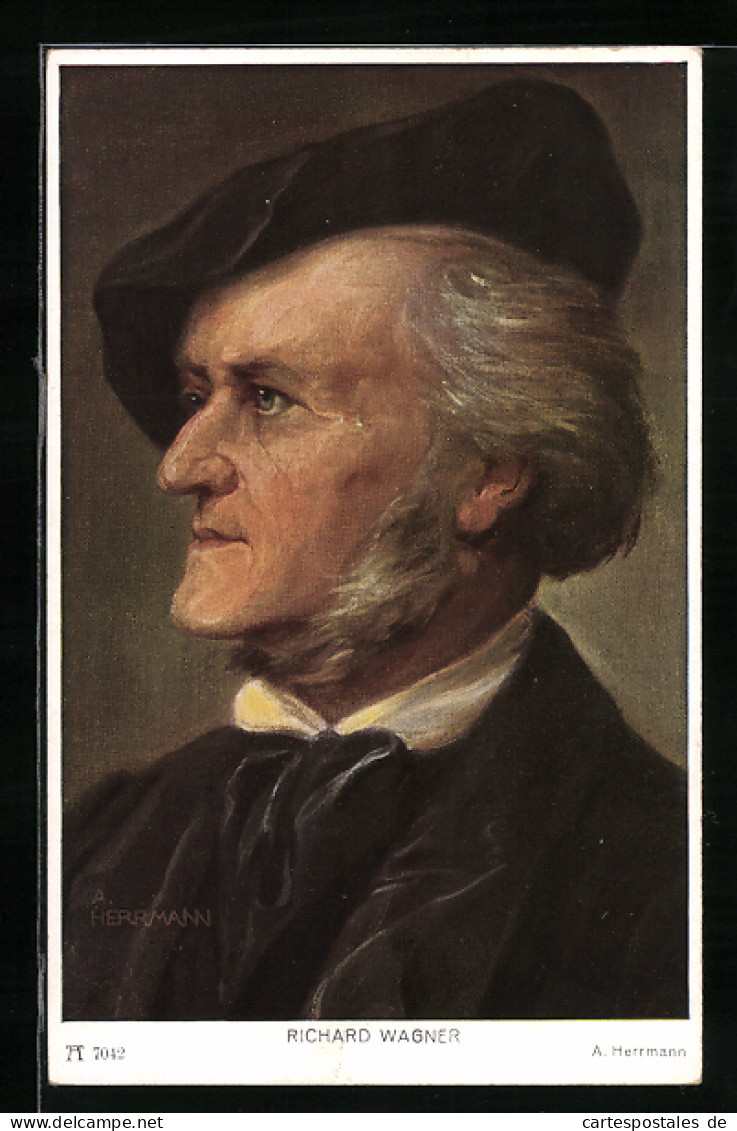 Künstler-AK Komponist Richard Wagner Im Portrait  - Artistes