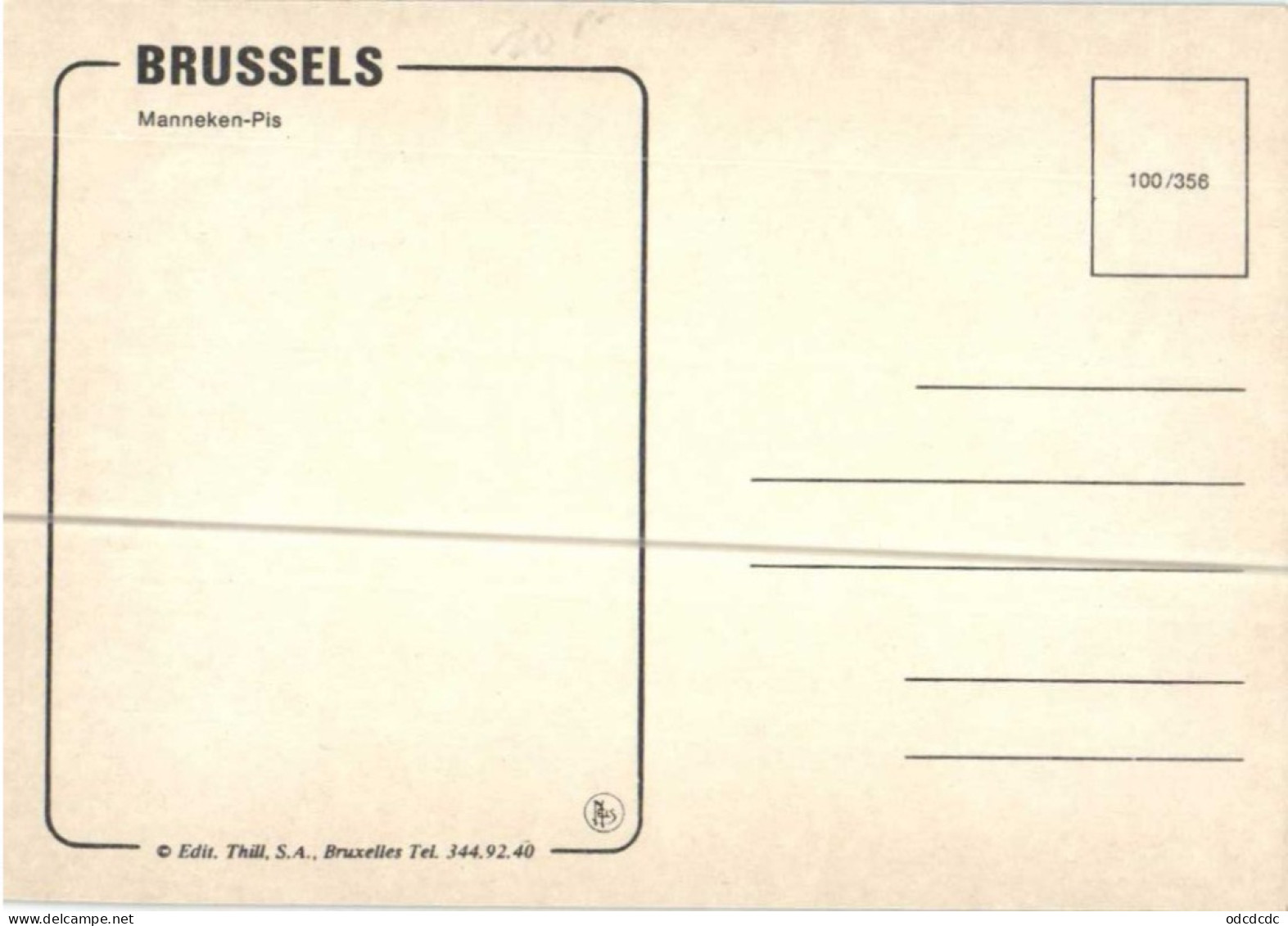 BRUSSELS Manneken-Pis RV - Monuments