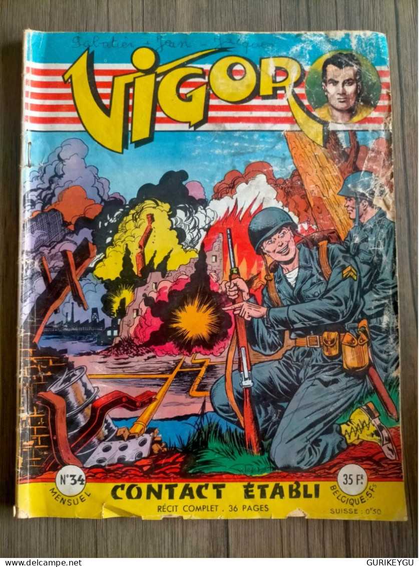 Bd Guerre VIGOR  N° 34  ARTIMA  1956 - Arédit & Artima