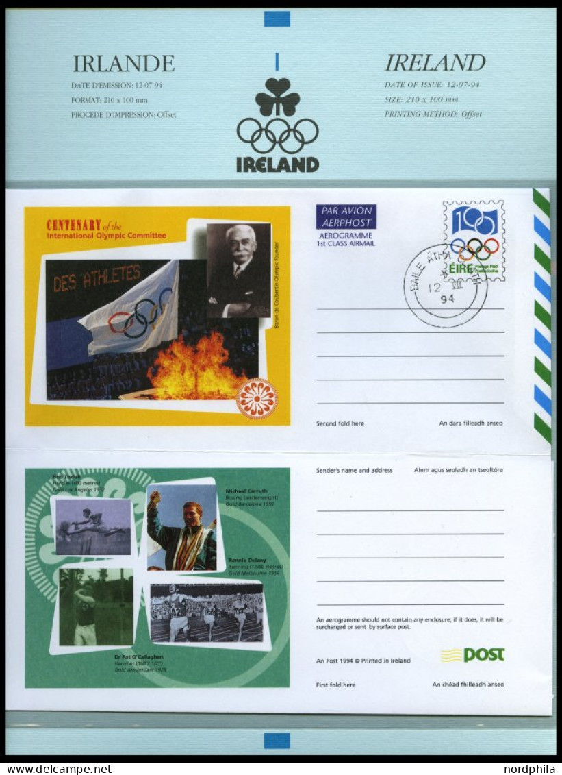 SPORT **,Brief , Präsentation Der Philatelie Kollektion Zum 100 Jährigen Bestehen Des IOC In 3 Bolaffi Spezialalben (dre - Autres & Non Classés