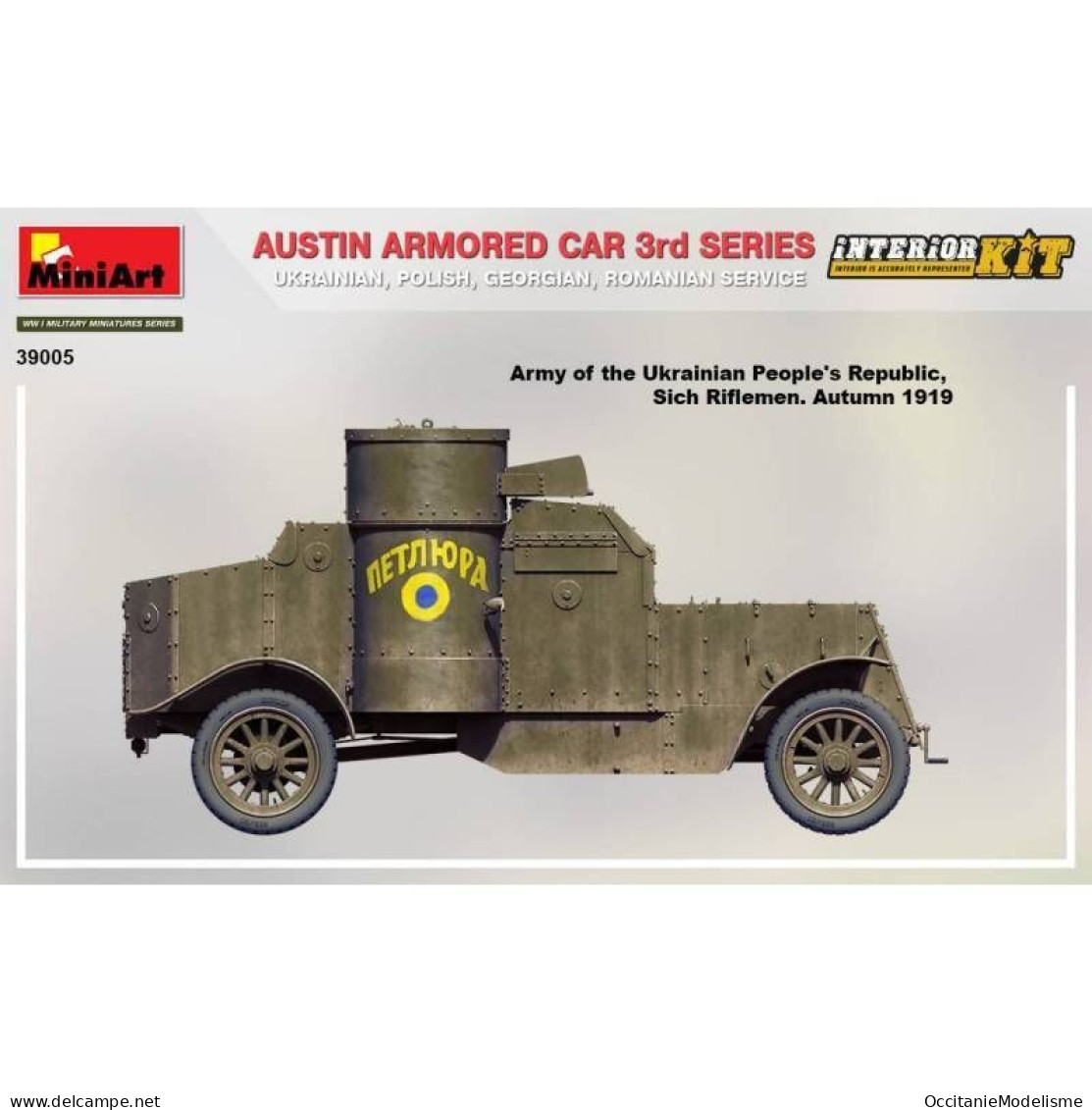 Miniart - AUSTIN ARMOURED CAR 3rd Series maquette kit plastique réf. 39005 Neuf NBO 1/35