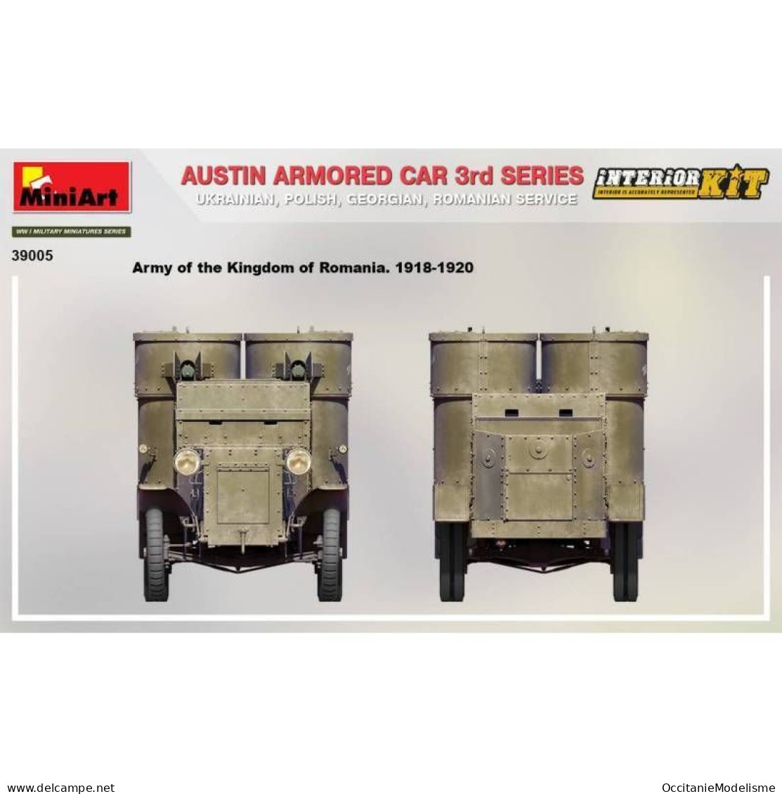 Miniart - AUSTIN ARMOURED CAR 3rd Series maquette kit plastique réf. 39005 Neuf NBO 1/35