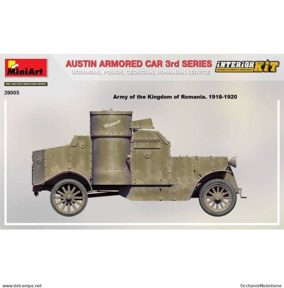 Miniart - AUSTIN ARMOURED CAR 3rd Series maquette kit plastique réf. 39005 Neuf NBO 1/35