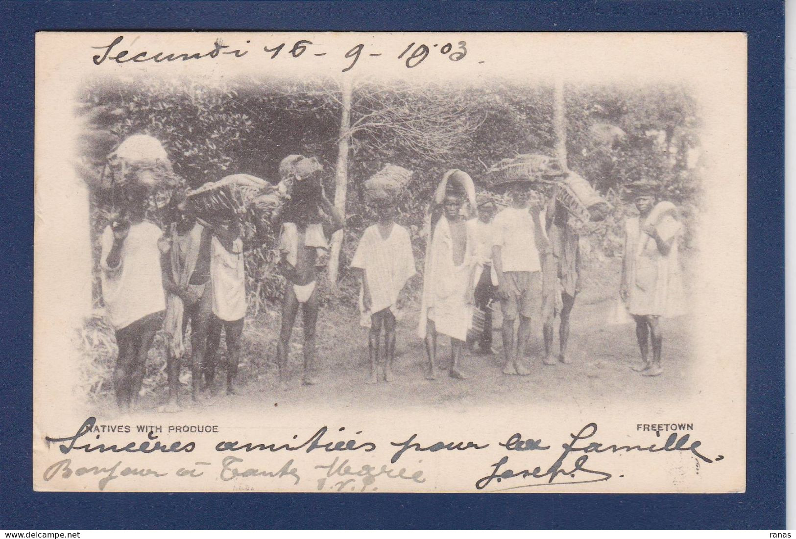 CPA Sierra Leone Freetown Afrique Noire Circulée - Sierra Leone