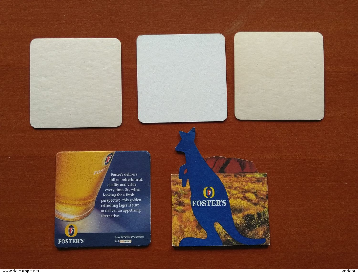 5 Different Beer Mats/coasters FOSTER'S - Bierdeckel