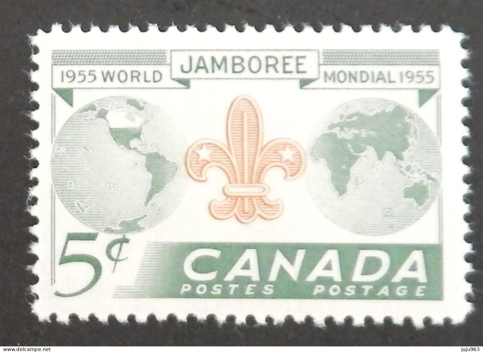 CANADA YT 283 NEUF**MNH" SCOUTISME" ANNÉE 1955 - Neufs