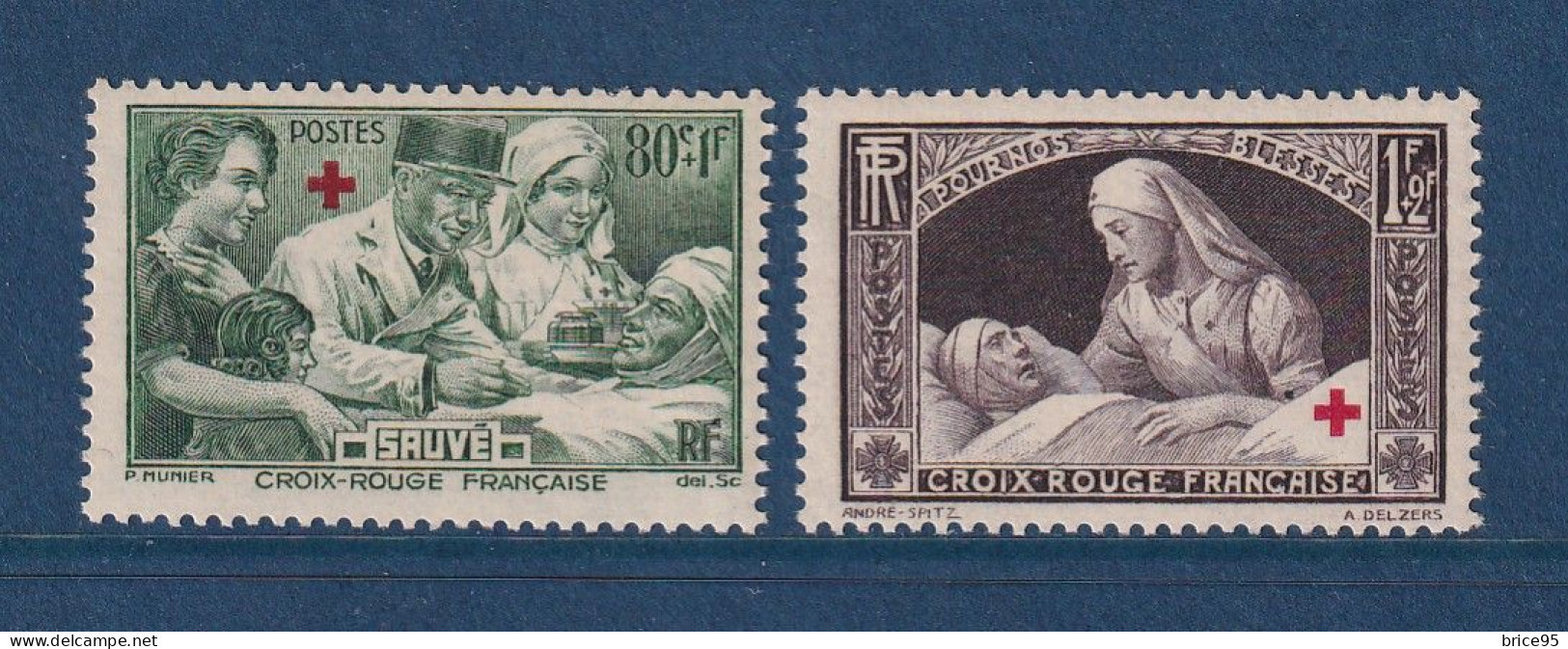 France - YT N° 459 Et 460 ** - Neuf Sans Charnière - 1940 - Nuovi