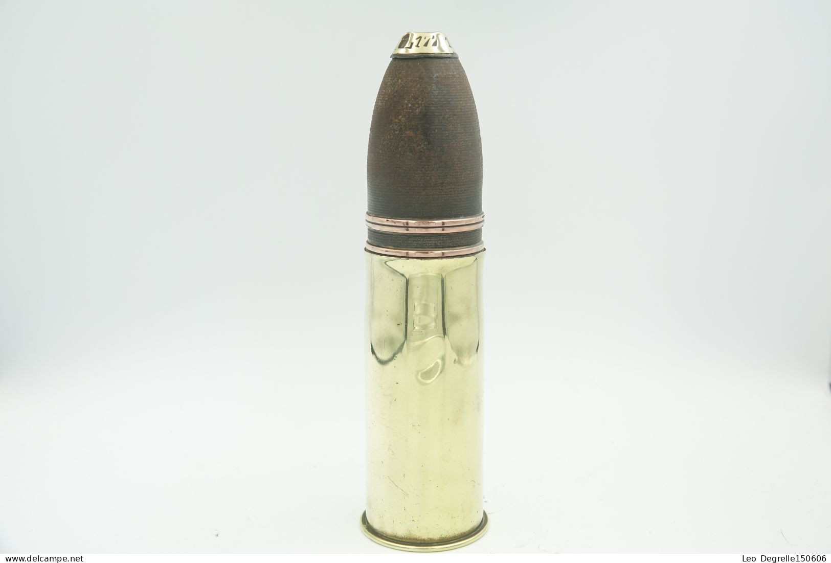 Militaria - Ammunition : Original French Model 1888 37MM High Explosive - WW1 1916 - Weapon Deactivated Shell - L = 17 - Armes Neutralisées