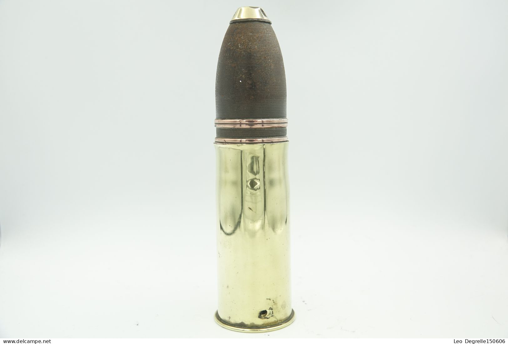 Militaria - Ammunition : Original French Model 1888 37MM High Explosive - WW1 1916 - Weapon Deactivated Shell - L = 17 - Sammlerwaffen