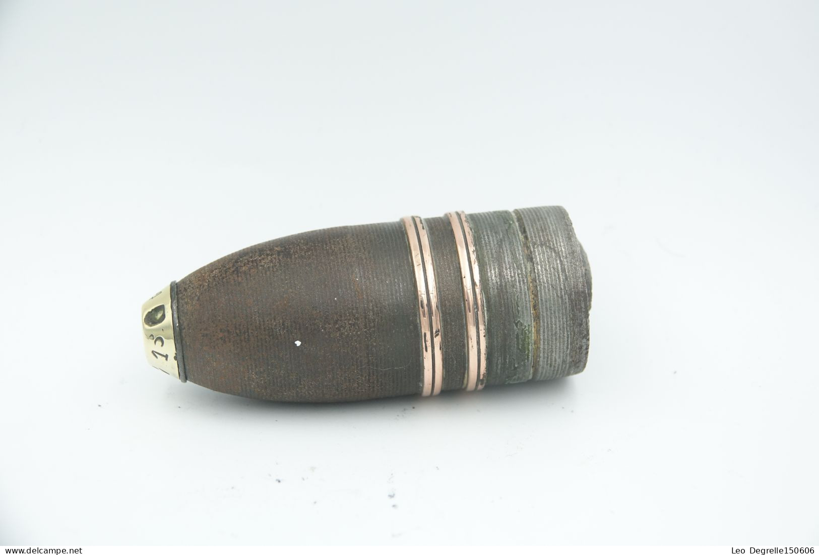 Militaria - Ammunition : Original French Model 1888 37MM High Explosive - WW1 1916 - Weapon Deactivated Shell - L = 17 - Decorative Weapons
