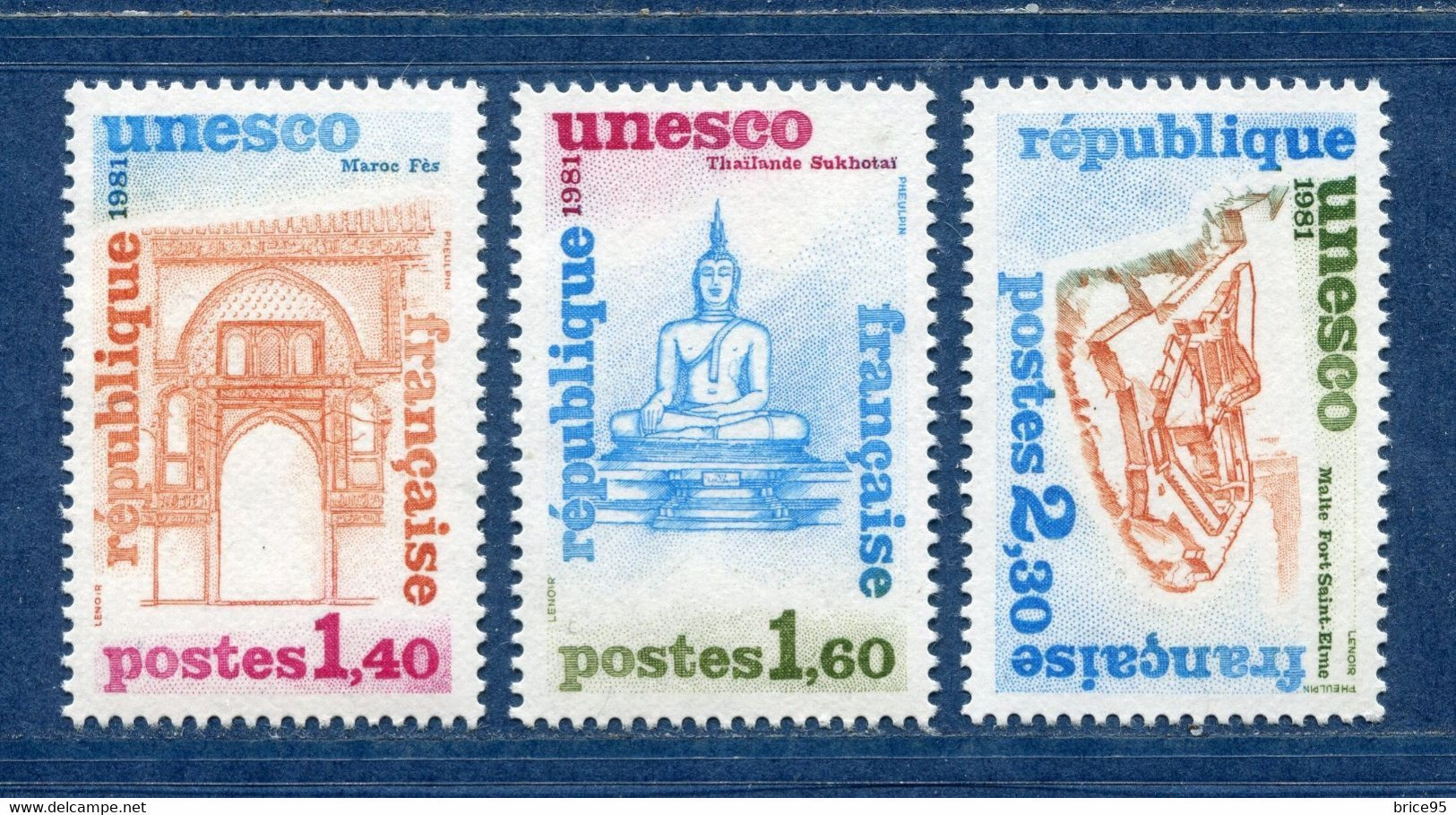 France - YT Service Nº 68 à 70 ** - Neuf Sans Charnière - 1981 - Mint/Hinged