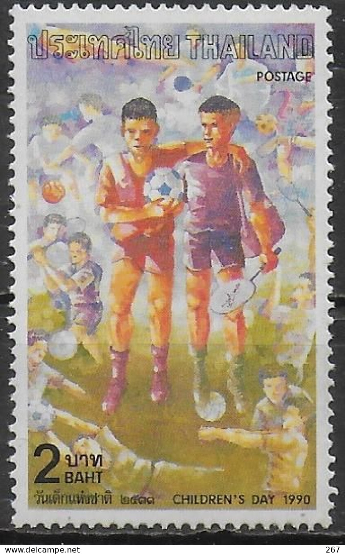 THAILANDE    N° 1334  * *  Football Soccer Fussball  Volley Ball Tennis Basket - Unused Stamps