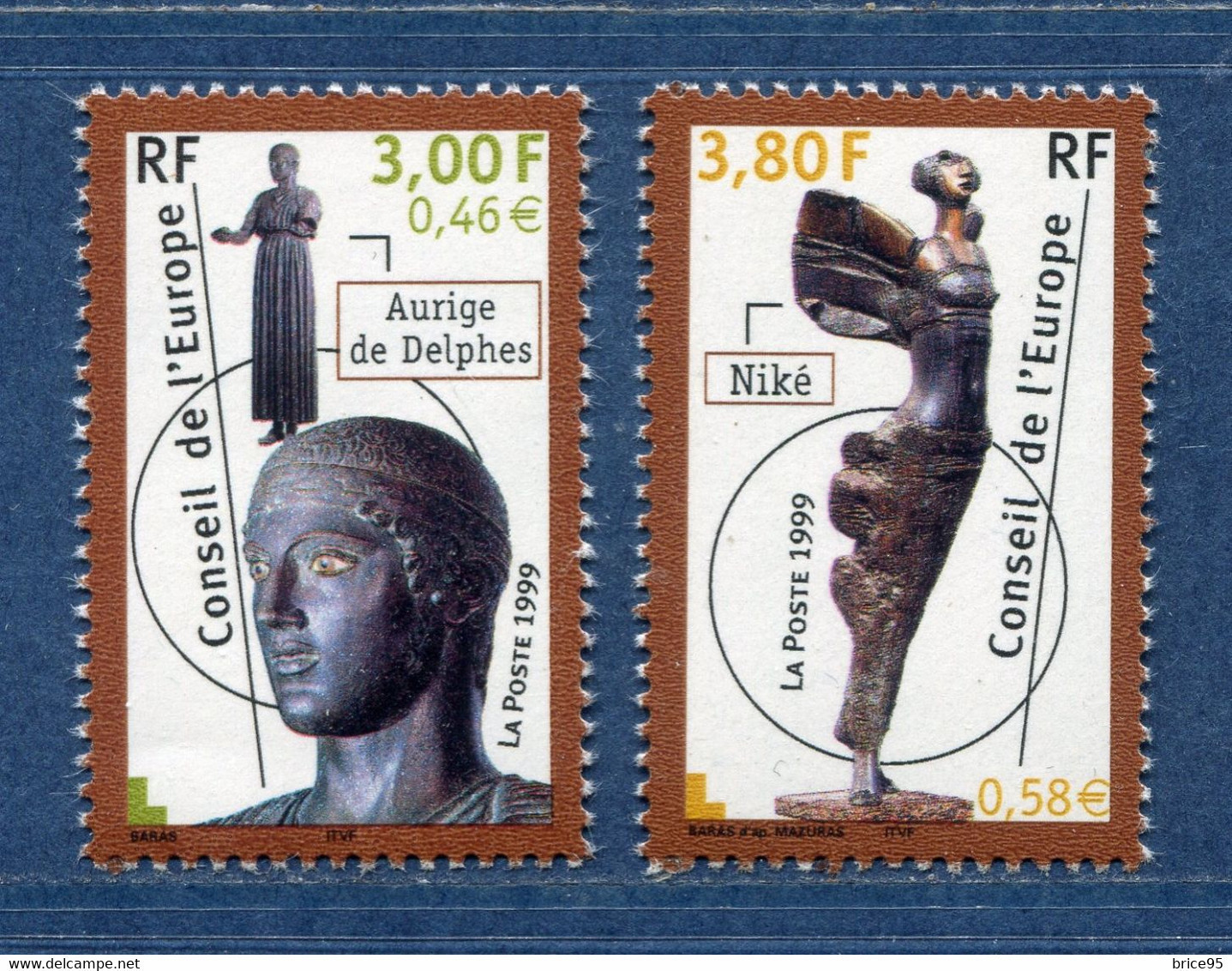 France - YT Service Nº 120 Et 121 ** - Neuf Sans Charnière - 1999 - Mint/Hinged