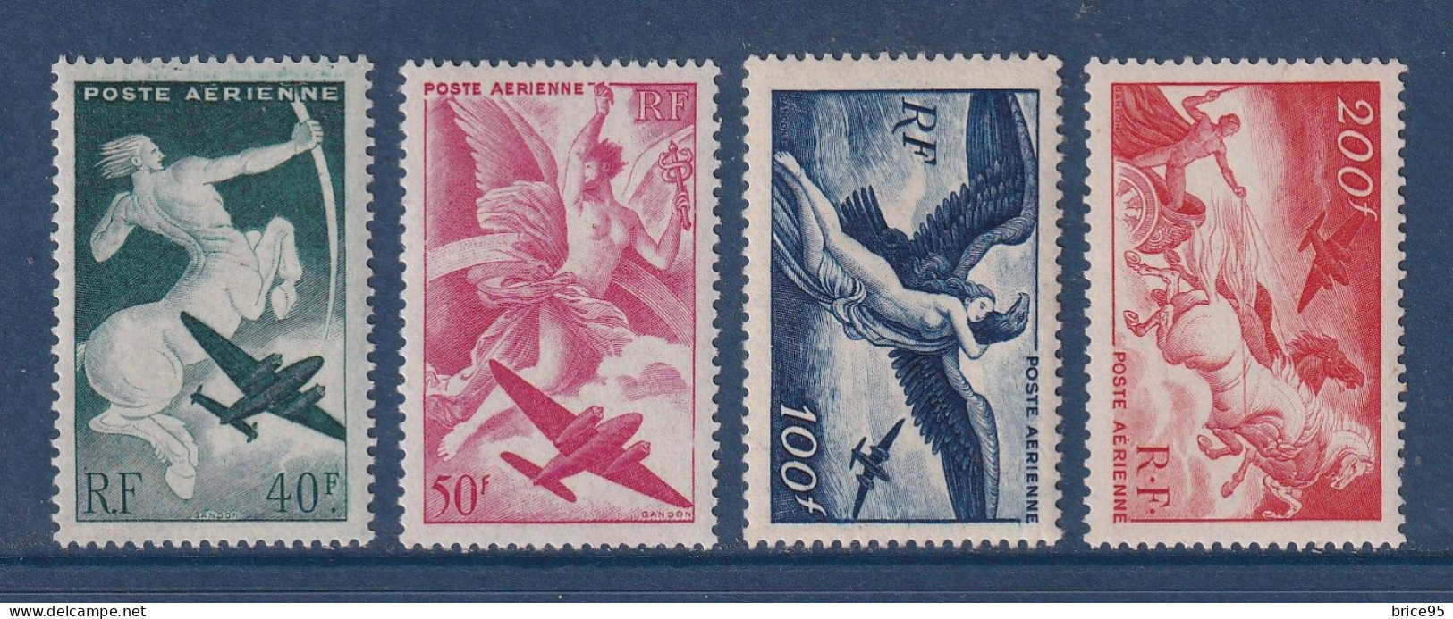 France - YT PA N° 16 à 19 ** - Neuf Sans Charnière - Poste Aérienne - 1946 Et 1947 - 1927-1959 Postfris