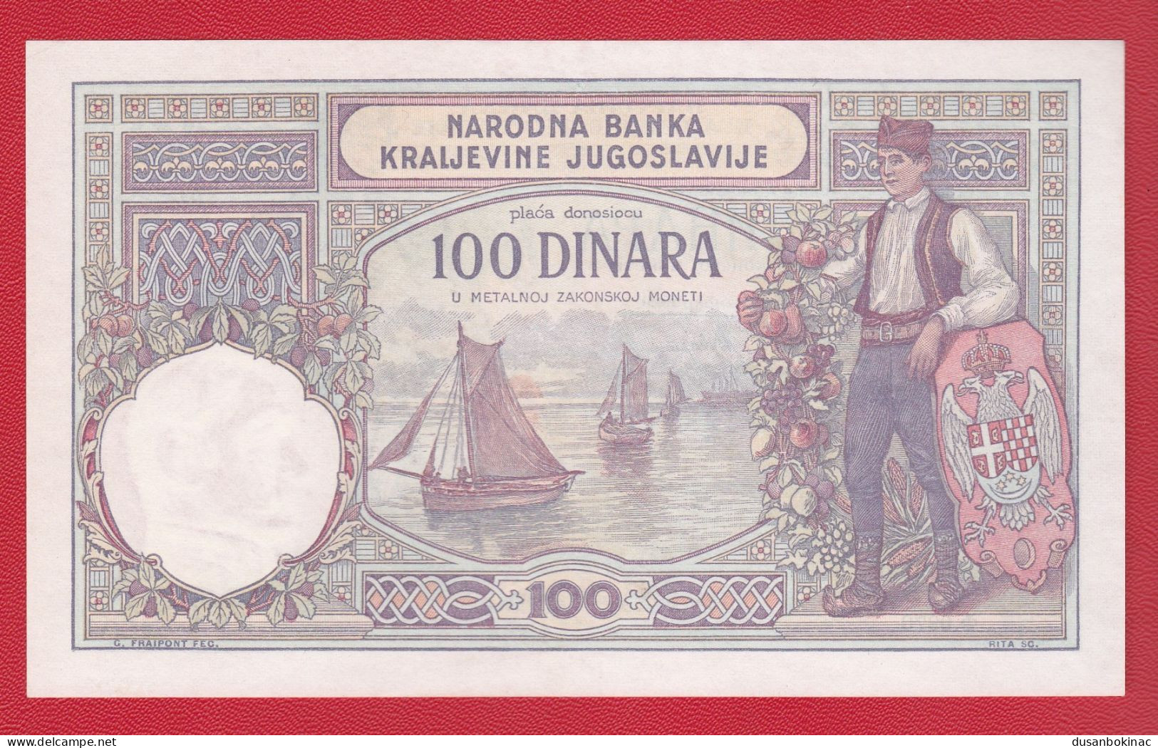 Yugoslavia-100 Dinara 1929 Karadjordje UNC - Yougoslavie