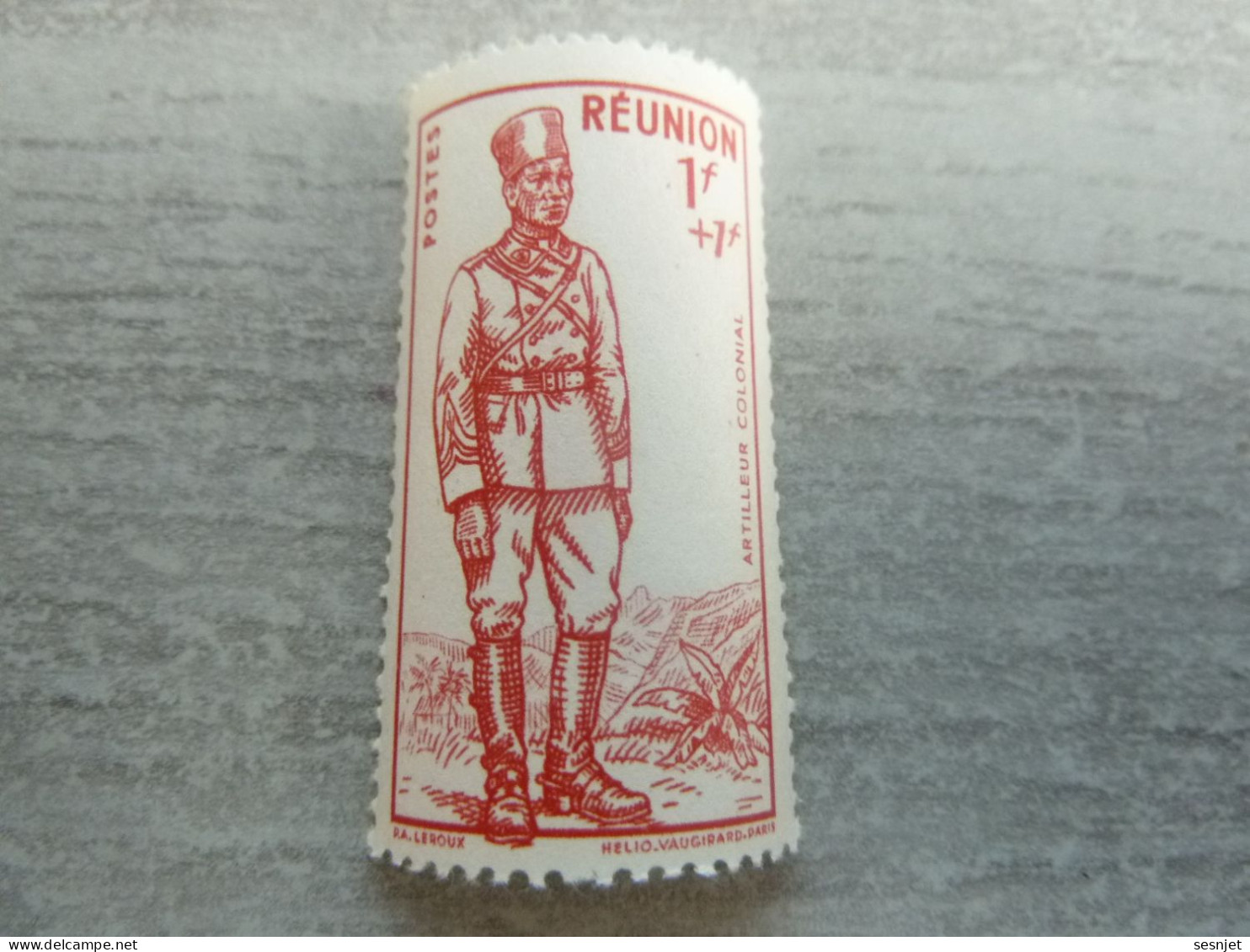 La Réunion - Défense De L'Empire - Artilleur Colonial - 1f.+1f -  Yt 175 - He. Vaugirard - Rouge - Neuf - Année 1941 - - Unused Stamps