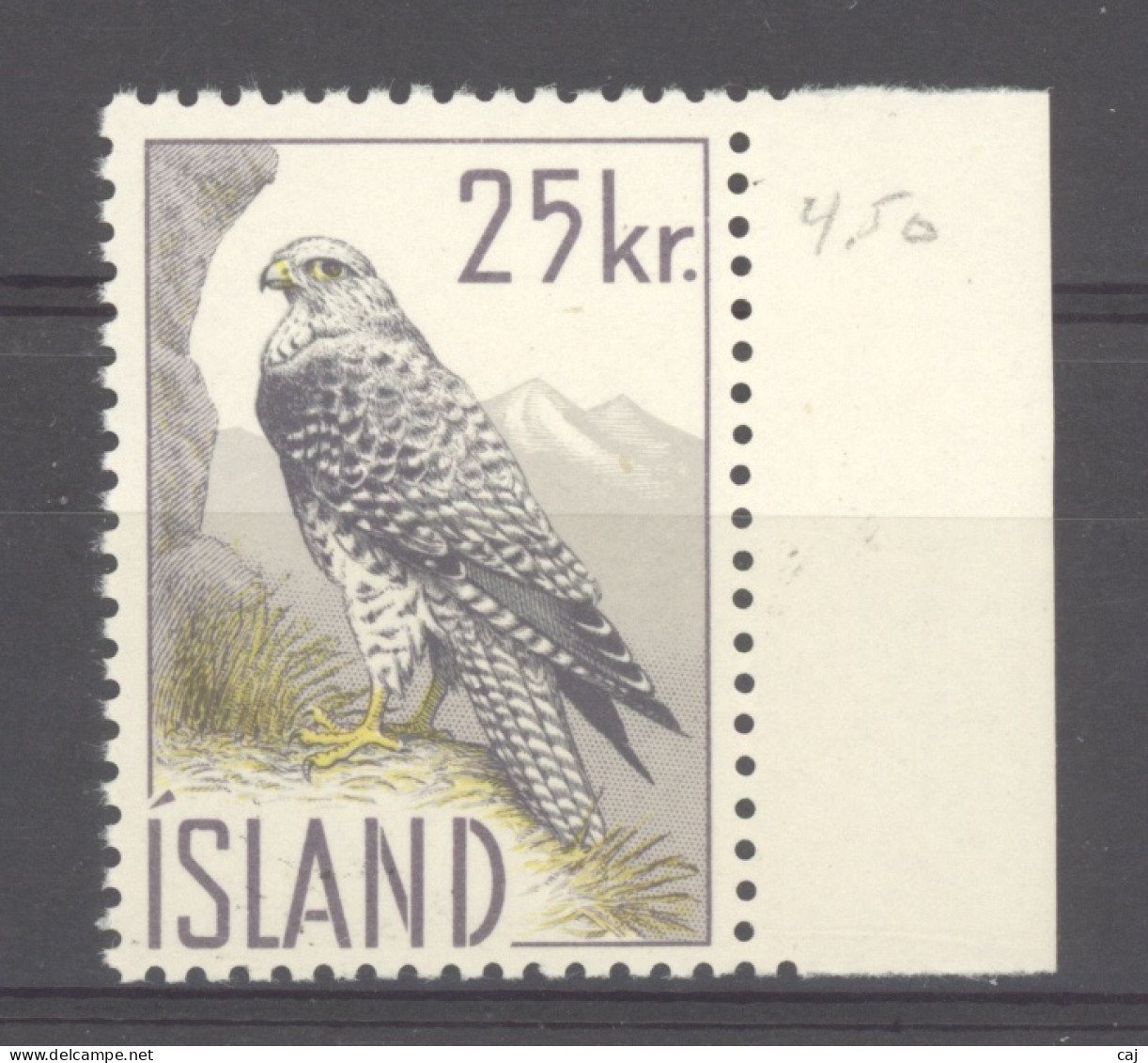 Islande  :  Yv  298  **  Oiseau - Bird - Nuevos